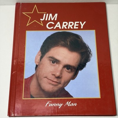 Jim Carrey Funny Man Biography Hardcover Book ABDO Reaching For Stars 1990s OOP