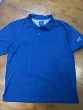 Guy Harvey Polo Shirt Men’s Size Large Blue Fishing Golf Short Sleeve