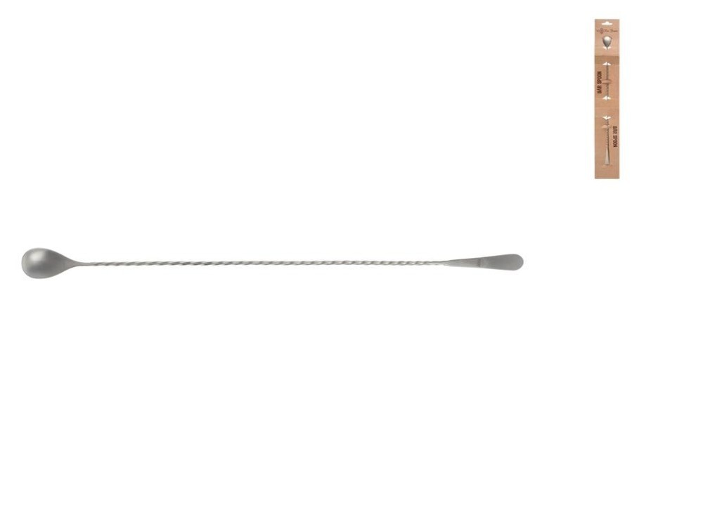 La Cuchara De Bar Vintage Con Paleta, Acero Inoxidable, 45 Cm Plata