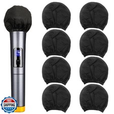 200pcs Disposable Microphone Cover, Non-Woven Elastic Band Handhe