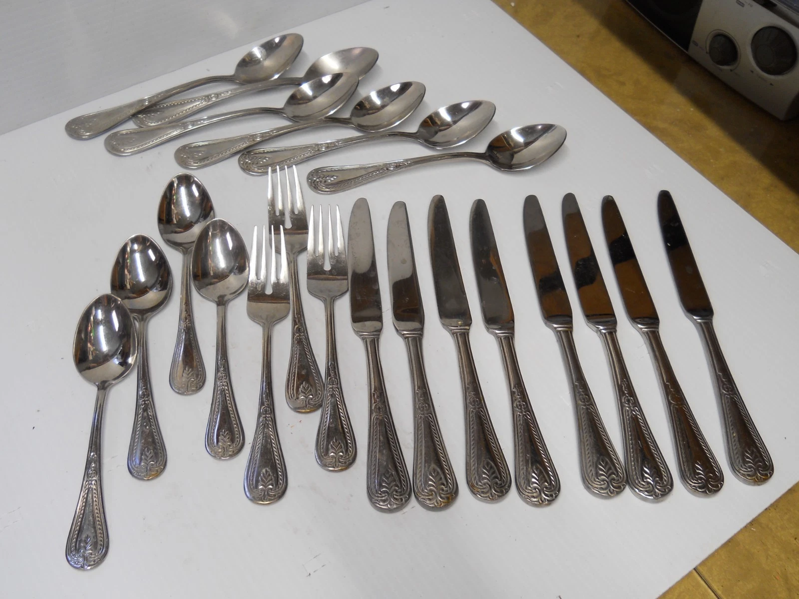 Pfaltzgraff 18/8 Stainless Flatware Set ABIGAIL 21Pc Replacements Extras