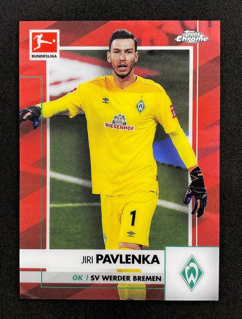 Topps 2020-21 Bundesliga Chrome Jiri Pavlenka /10 Werder Bremen