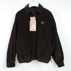 Miu Miu Logo Corduroy Blouson Jacket In Cocoa Brown - Women's Size IT 36/US 0