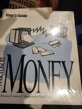 Microsoft money user's guide manual sealed RARE