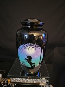 Unicorn Urn Funeral Cremation Urn 10x6 Inch Urn for Ashes 