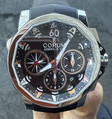 CORUM Admiral's Cup Challenge 44 Automatic Titanium Rubber Men'sWatch01.0005