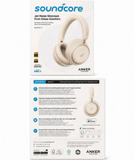 Soundcore Space 2 Wireless ANC Hi-Res Foldable Over-Ear Headphones Beige