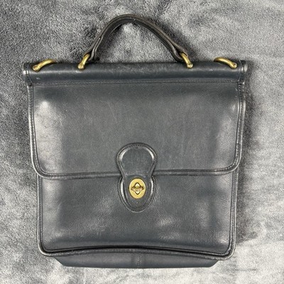 Vintage Coach Willis Bag Navy Blue 9927 NO STRAP