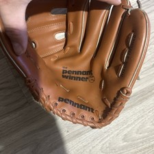 The Pennant Winner 03115 Glove Mens Baseball Mitt Nylon Stiched Korea 8 Inch