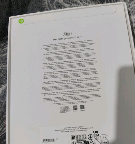 Apple iPad 64GB 10.9 Inches WiFi Blue 10th 2024 - Picture 4 of 4