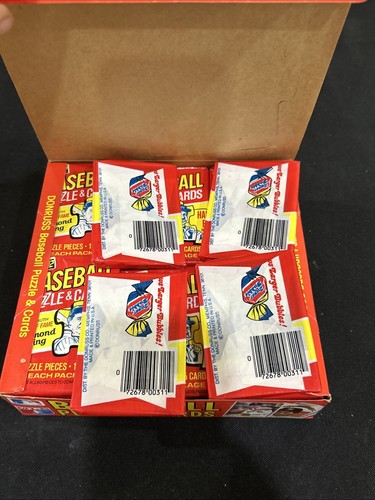 1982 Donruss Baseball Wax Box 36 Packs Beautiful Cal Ripken Jr Rookie RC - Picture 4 of 8
