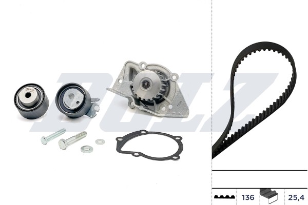 Dolz KD071 Wasserpumpe Und Zahnriemensatz FüR CitroËN, Peugeot-image