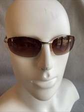 Steve Madden Gold  Tortoise Amber Sunglasses  missing a nose piece