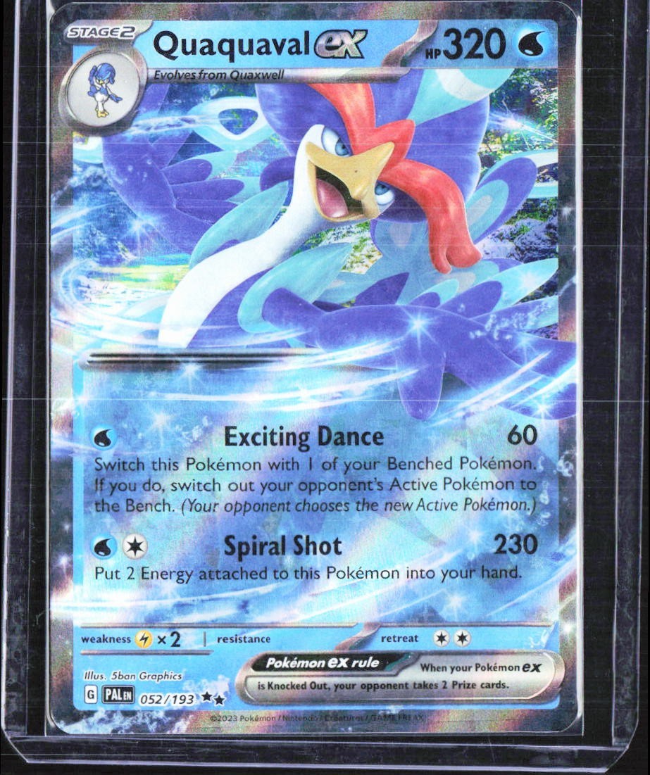 Pokemon Paldea Evolved Quaquaval ex 52/193 Double Rare