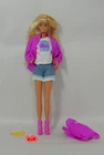 Vintage 1993 Camp Barbie Doll #11074 Blond Hair Clothes Backpack Sleeping Bag