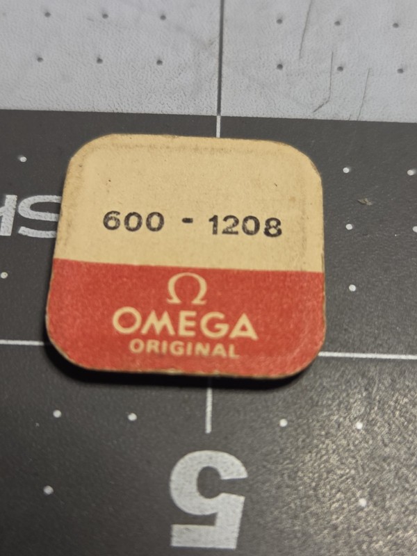 100% GENUINE OMEGA CAL. 600-1208 MAINSPRING, NOS, UNOPENED IN PACKET.