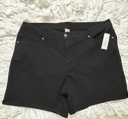 Damskie spodenki dżinsowe plus size czarne 26W nowe - Zdjęcie 2 z 8