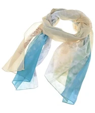 23ku Stoles WhitexLight bluexGreen(Patterned) 2200620358095