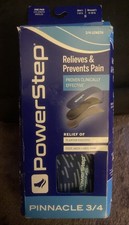 Powerstep Orthotic Support Pinnacle 3/4 Insoles B Men's 7-8.5 Women's 9-10.5 NIB