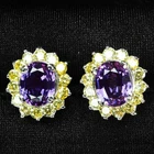 Luscious Color Change Sapphire 5.75Ct 925 Sterling Silver Handmade Earrings