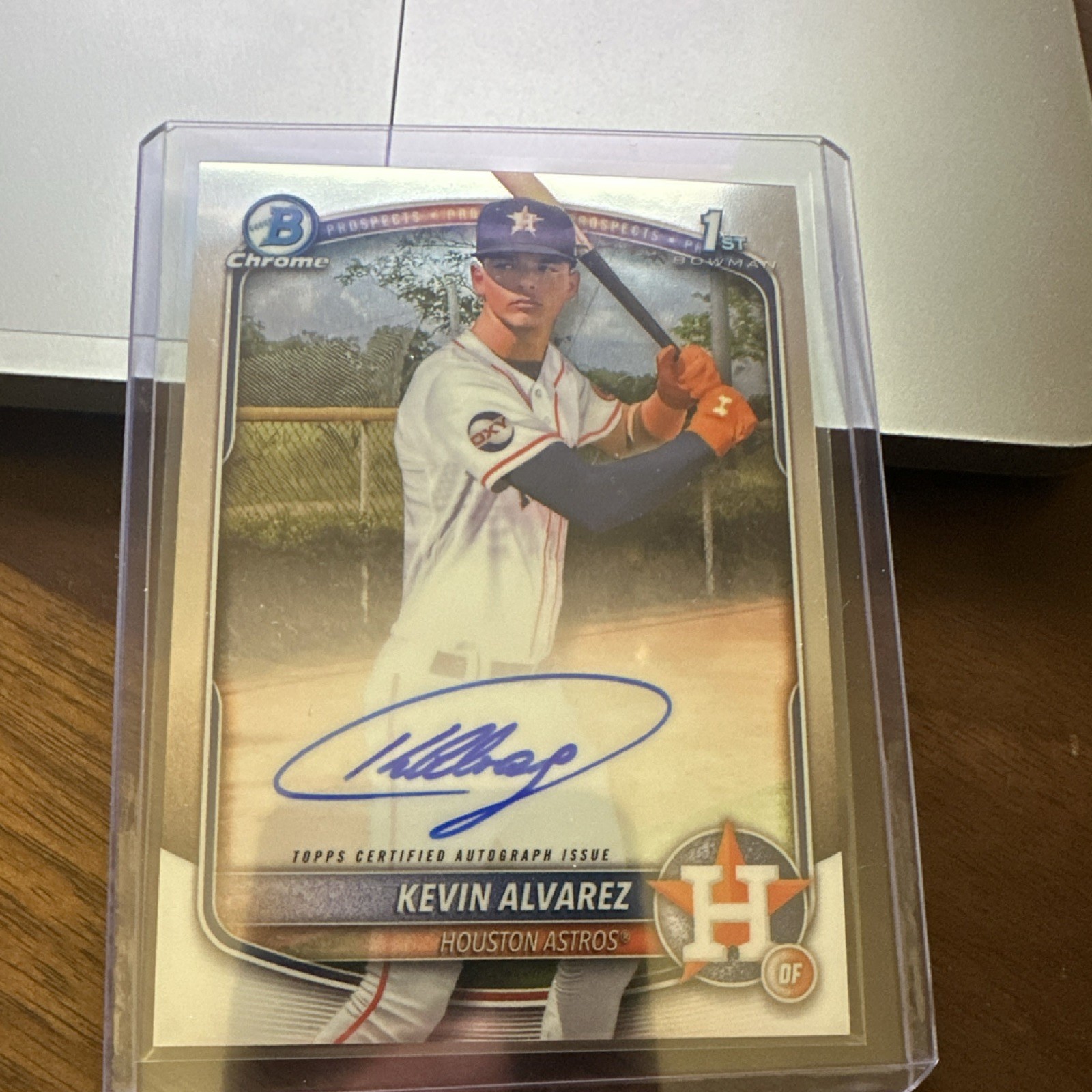Topps Bowman Chrome 2025 Kevin Alvarez Autograph Prospect Astros #CPA-KA