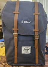 Herschel Retreat Backpack 19.5L Navy Padded Strap NWT