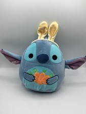 NEW Squishmallows 8 Inch Disney Easter Stitch With Bunny Ears Holding Carrots