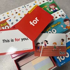 Sight Words 100 Learning Set for Kids Stages 1-6 - Educational Flashcards