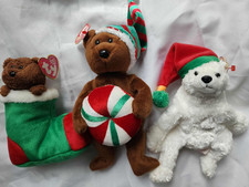 Holiday TY Beanie Baby Stockings Yummy & Snowdrift
