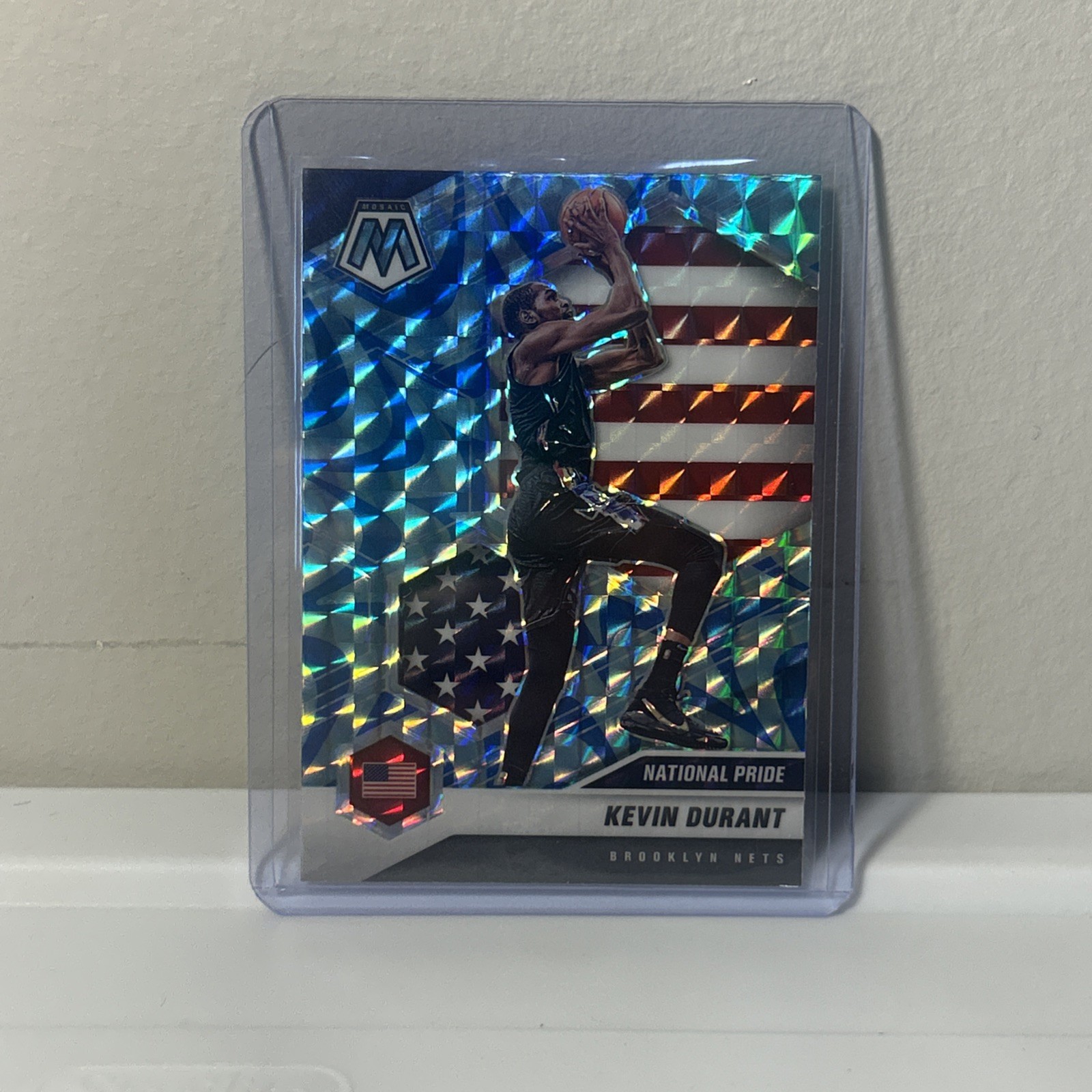 Kevin Durant 2020-21 Panini Mosaic National Pride Reactive Blue #248