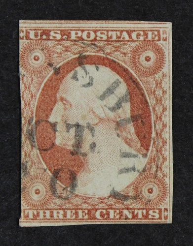 CKStamps: US Stamps Collection Scott#10 3c Washington Used