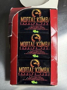 1994 Classic Mortal Kombat Trading Cards 35 Sealed Packs With Original Box
