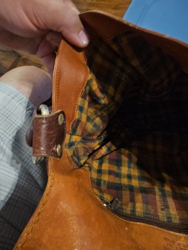Marino Orlandi braune 100% Leder italienische Hobo Handtasche Italy - Bild 9 von 18