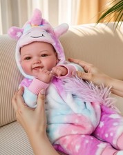 17-Inch Large Reborn Baby Girl Doll – Realistic Lifelike Soft Body Newborn with