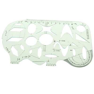 Plastic Drawing Tools Multipurpose Mathematics Template