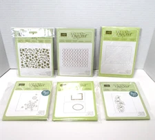 Stampin' Up! Big Shot Embossing Folders Lot Assorted Patterns X 6