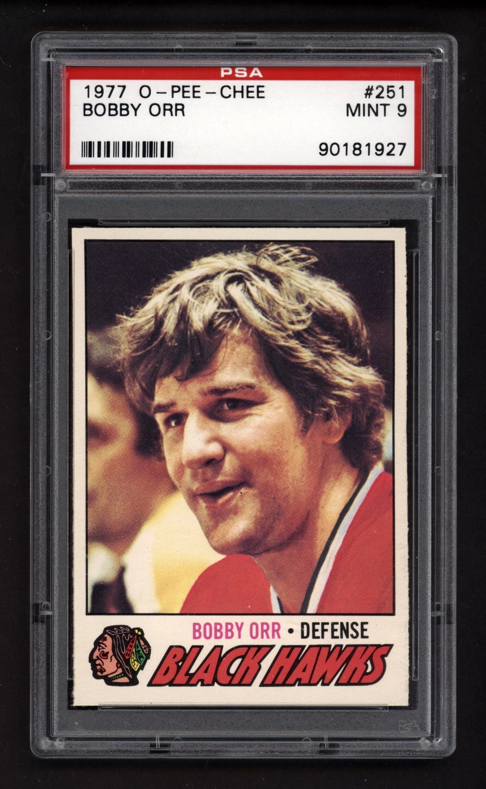 1977 OPC #251 BOBBY ORR PSA 9 MINT