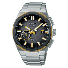 Seiko Astron GPS Solar Titanium 42 MM Black Dial Watch SSJ026J1