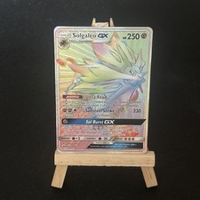 POKEMON SUN & MOON SECRET FULL ART SOLGALEO GX Rainbow #155 on eBay