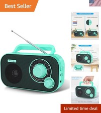 AM/FM Portable Radio - Battery AC Operated with Headphone Jack Loud Sound