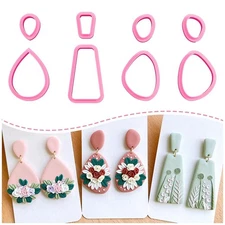 Keoker Polymer Clay Cutters, Clay Cutters for Polymer Clay Jewelry, Basic Pol...