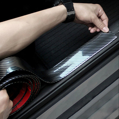 1M*3cm Carbon Fiber Rubber Edge Guard Strip Door Sill Protector Car Accessories