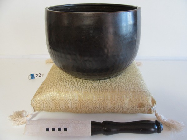 CAMPANA BUDISTA Ø 19,5 cm ORIN JAPONÉS TAZÓN CANTO RIN GONG TOKUSEI KONGO (22)