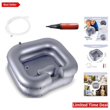 Comfortable Inflatable Shampoo Basin for Bedridden  Elderly - Leak-Proof Design