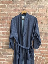 Vintage Bill Blass Men  s Robe, One Size Unisex, Foulard Print 70  s