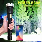 Most Powerful P90 LED Flashlight USB Charging Zoomable Torch COB Caming Light