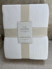 Threshold Throw Bed Blanket Oversized Cotton ...