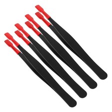 4 Pcs Collector Tweezers Stamp Accessories Craft Rubber Straight Tip