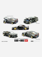 Nissan Skyline GTR R34 Kaido Works GReddy V2 Black #222 Mini GT x Kaido House
