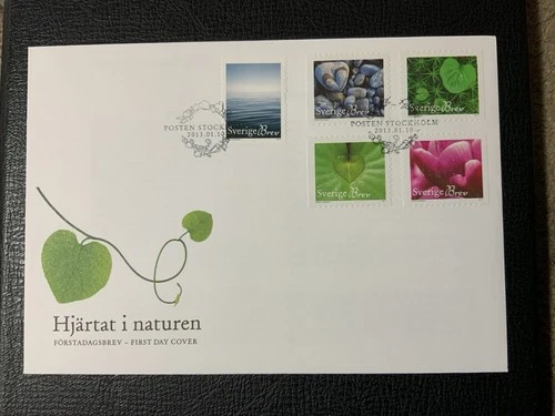 Sweden 2013 #2699,2700a-d Hearts In Nature - FDC